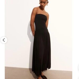 H&M Edition Strapless Black Long Dress NWT